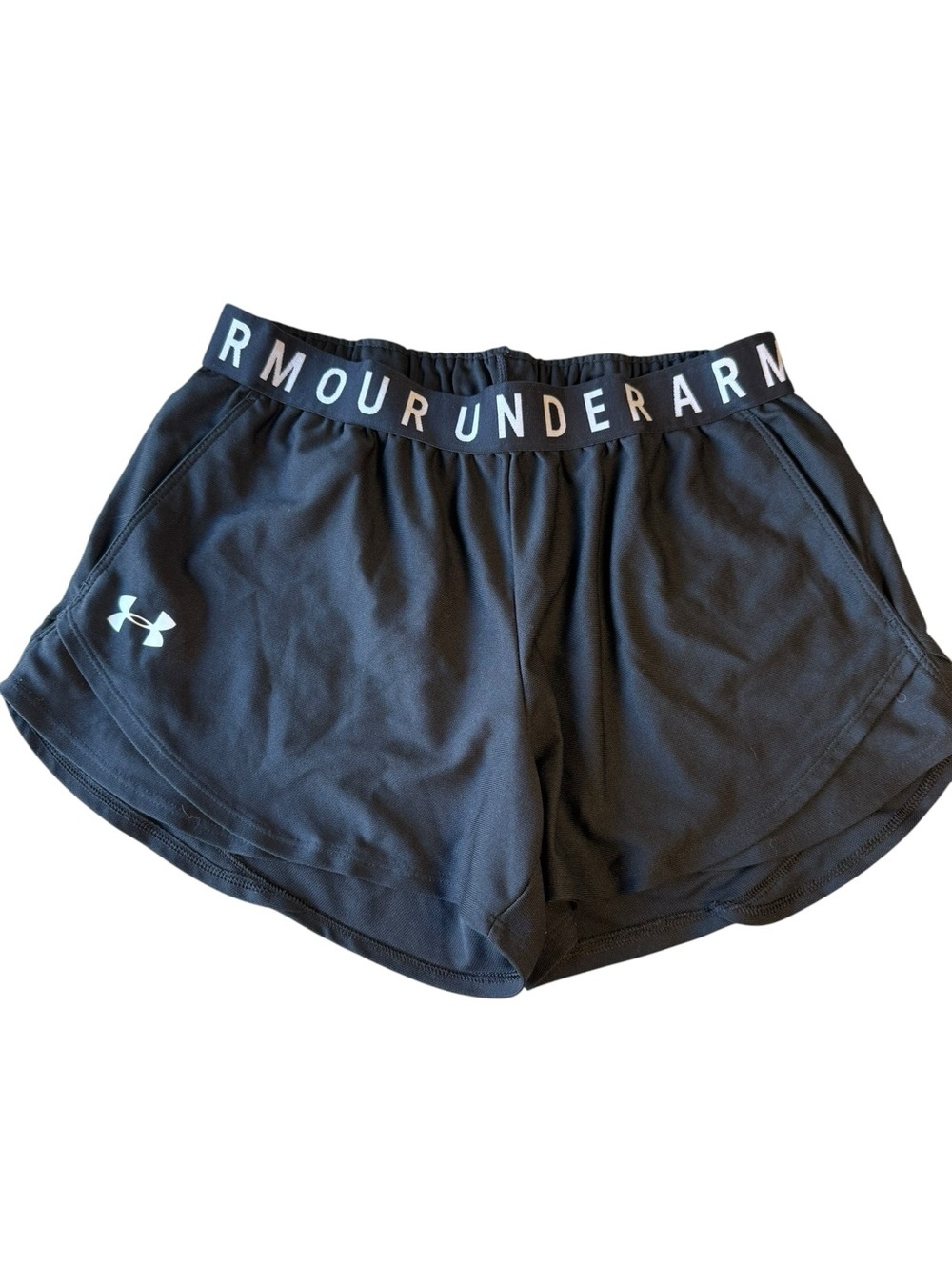 Under Armour Black Women's Athletic Shorts with Branded Waistband
